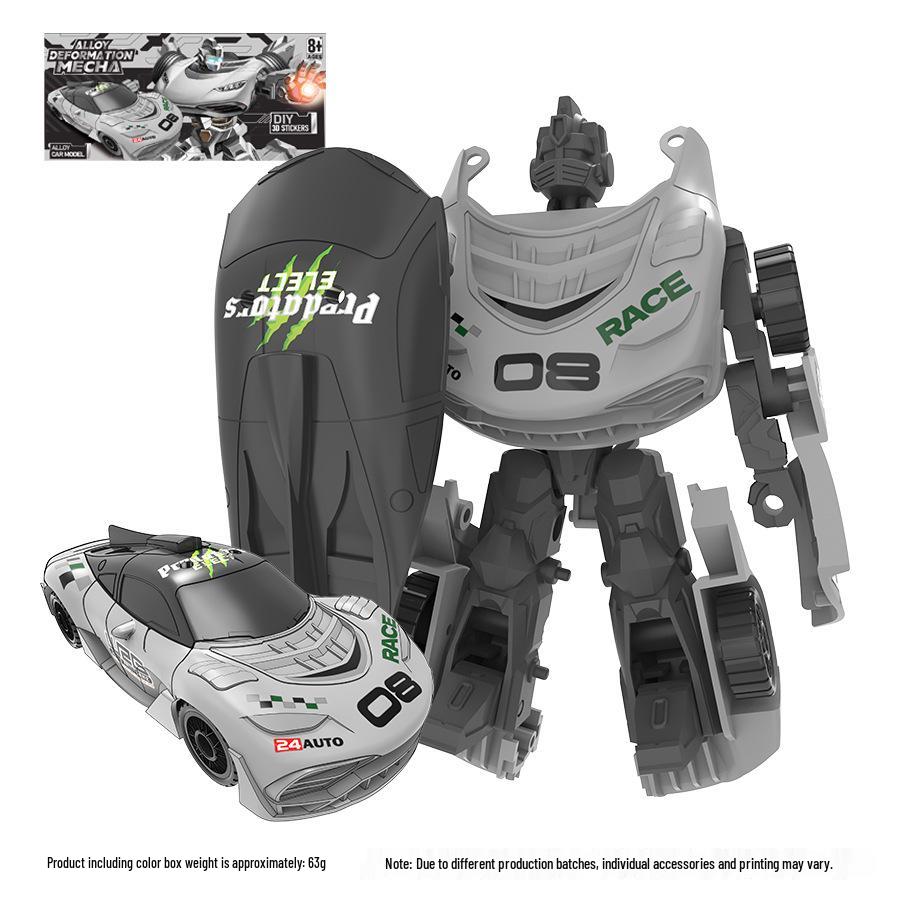Alloy Transforming Mecha Robot Inertial Car Toy for Kids