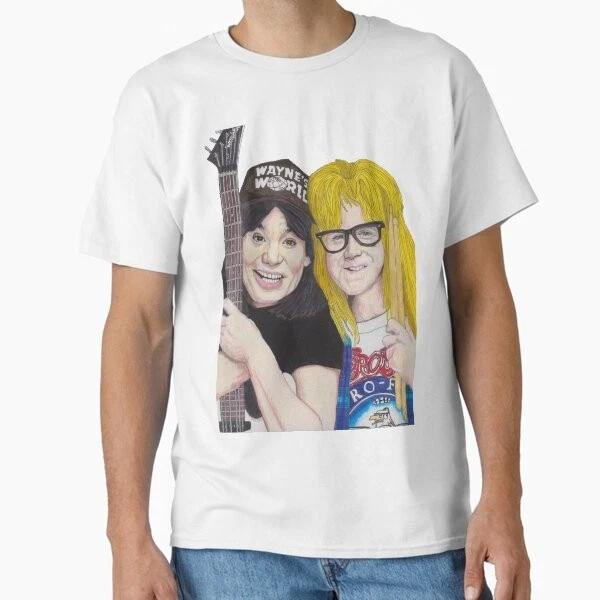 Wayne Garth Classic Tshirt Made In Usaaus Tshirt S2xl S