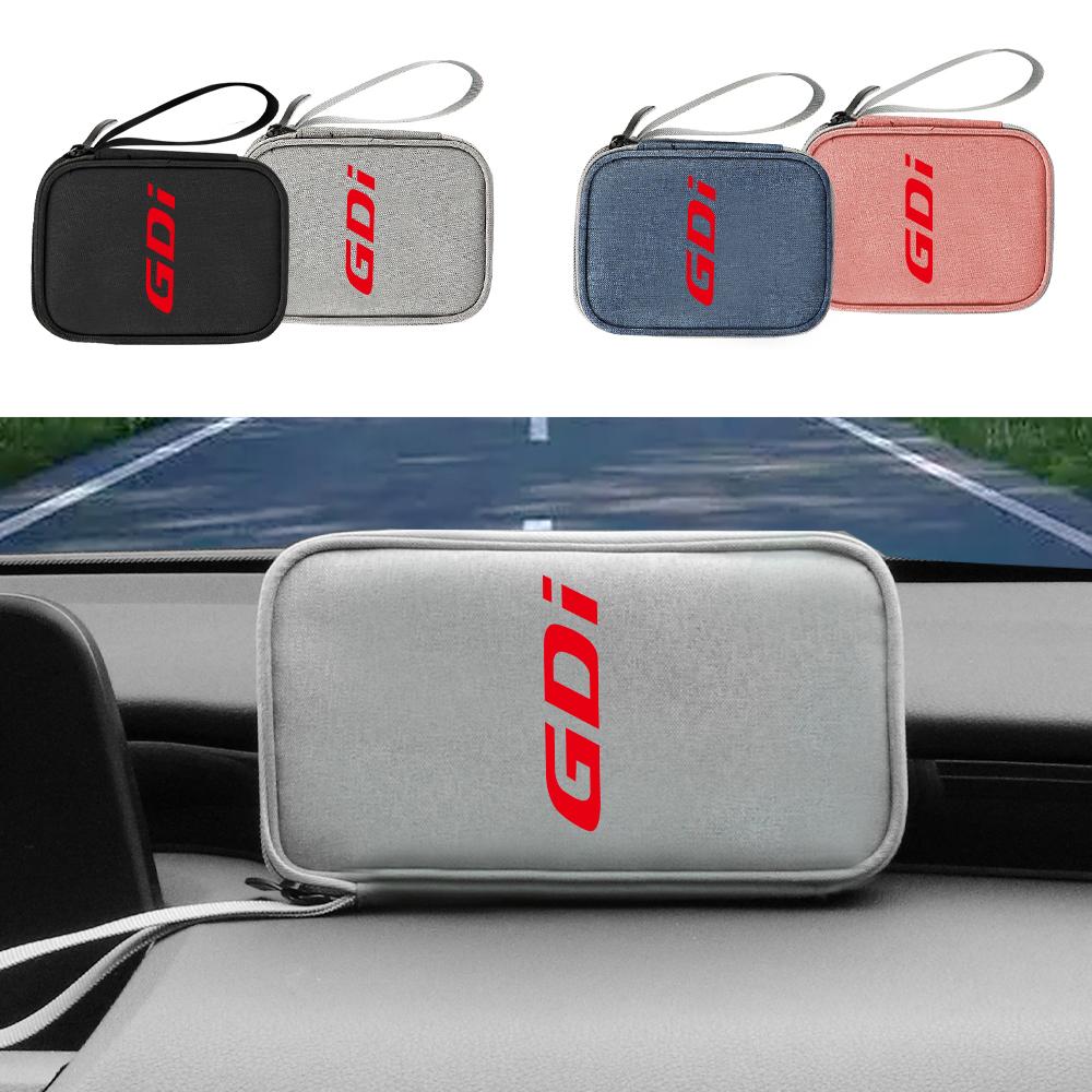 Portable Car Travel Key Driver's License Storage Bag Waterproof Organizer For HYUNDAI GDI i20 i30 Tucson i10 ix35 i40 Creta HB20 E8