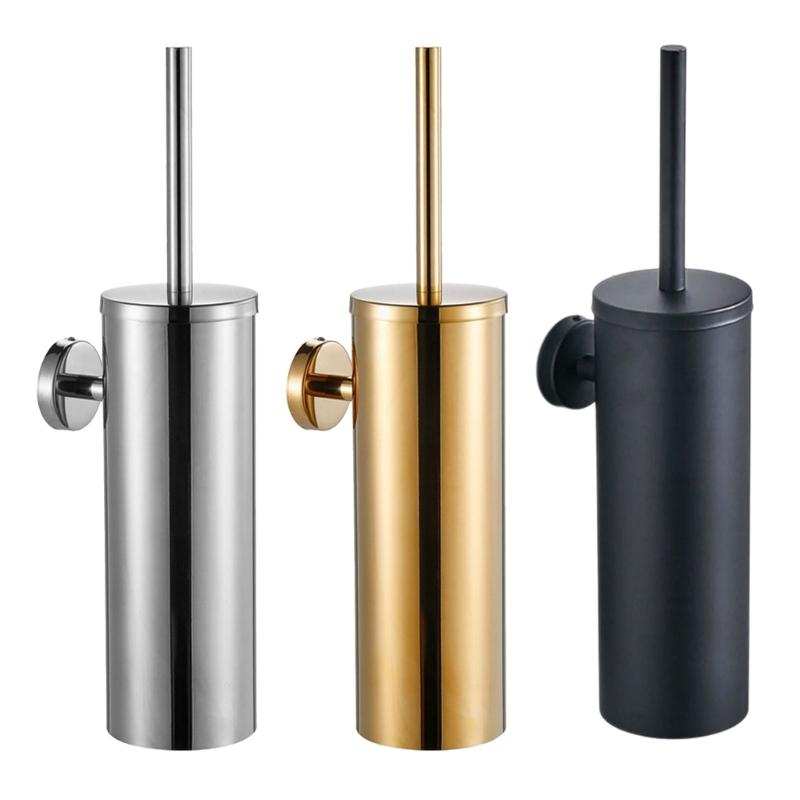 Wall Mounted Toilet Bowl Brush Soft Bristles Toilet Cleaning Brush With Holder Deeply Cleaning Toilet Brush Easily Use