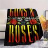 Guns N' Roses Rock band printing Flannel Blanket Bedroom Sofa Camping Warm blanket Gifts for family and friends-MJ002