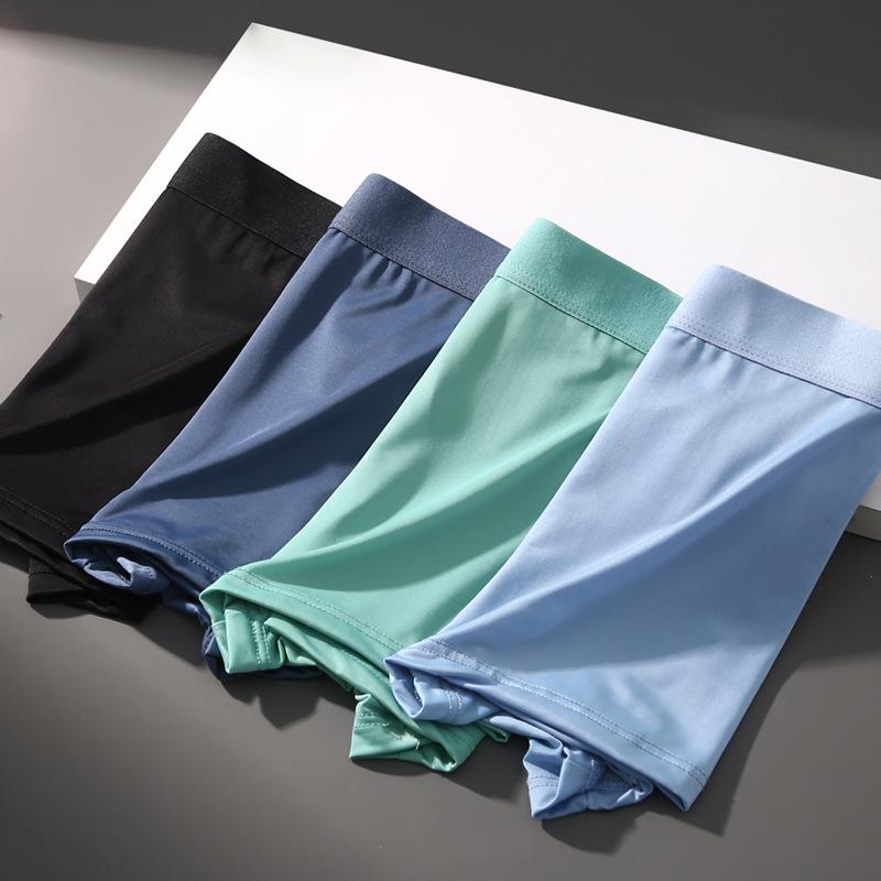 Men's Ice Silk Lightweight Briefs: Breathable, Youthful Comfort.