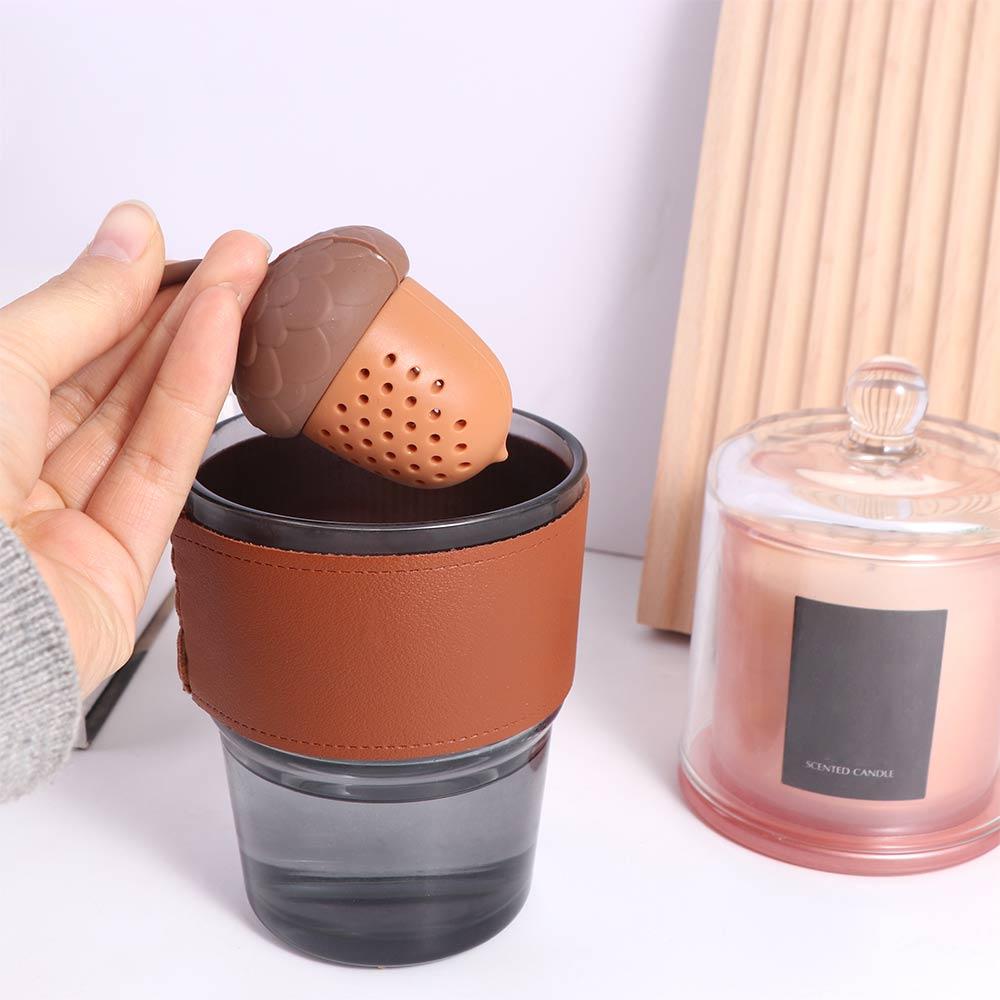 High Temperature Resistance Acorn Tea Strainer Soft Tea Bag Strainer Oak Nut Tea Infuser  Home