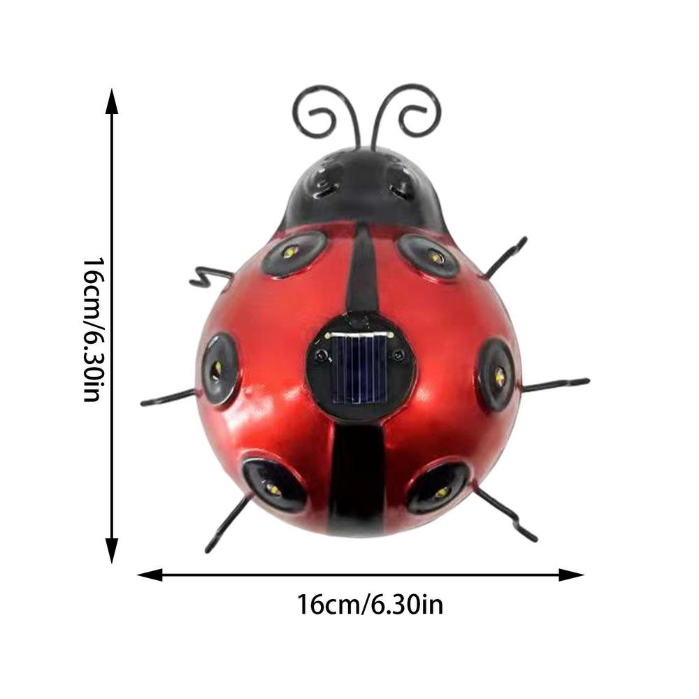 Solar LED Light for Courtyard Landscape Outdoor Ladybug Solar Lamp Garden Yard Patio Ornament Waterproof Anti Corrosion