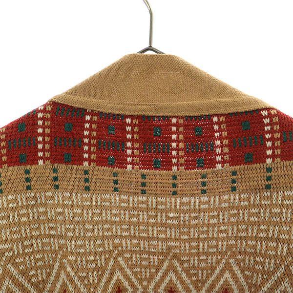 Overall Handle Long Sleeve Knit Cardigan S Brown Men's Used