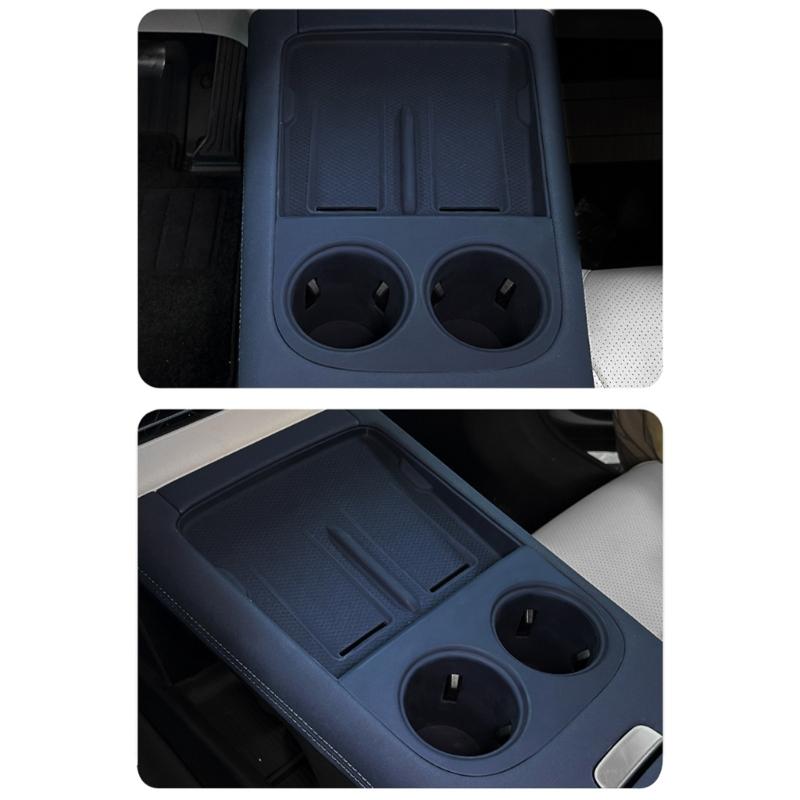 Cup Holder Insert Pad Silicone Pad Auto Accessories Central Control Drink Holder Insert for Xpeng G6