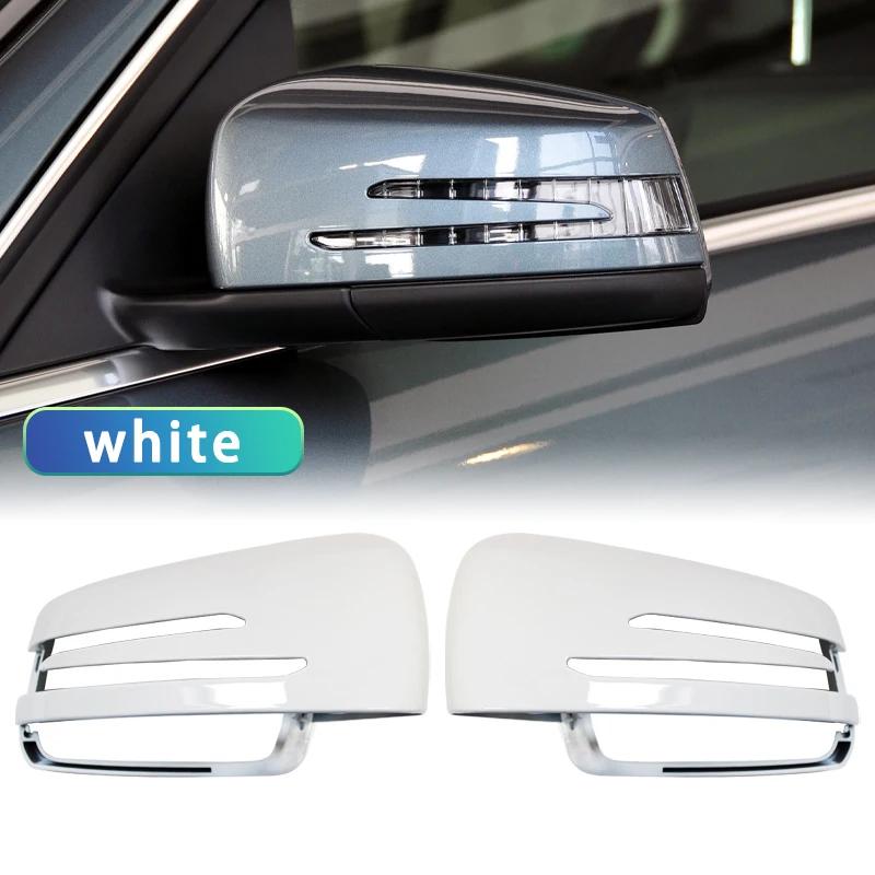 For Mercedes W204 E W212 W176 W246 CLS C218 GLA X156 Rearview Mirror Cover Side Mirror Cap ABS Carbon Fiber