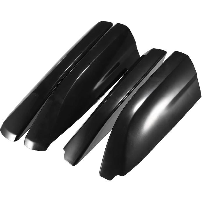 Obere/Dachgepäckträger-Schienen Endkappen Schutzabdeckung Schale für Toyota Highlander 2008-2013 / Schienen-Endkappen Schalenkappe / 4 Stück/Schwarz Ersatzteile