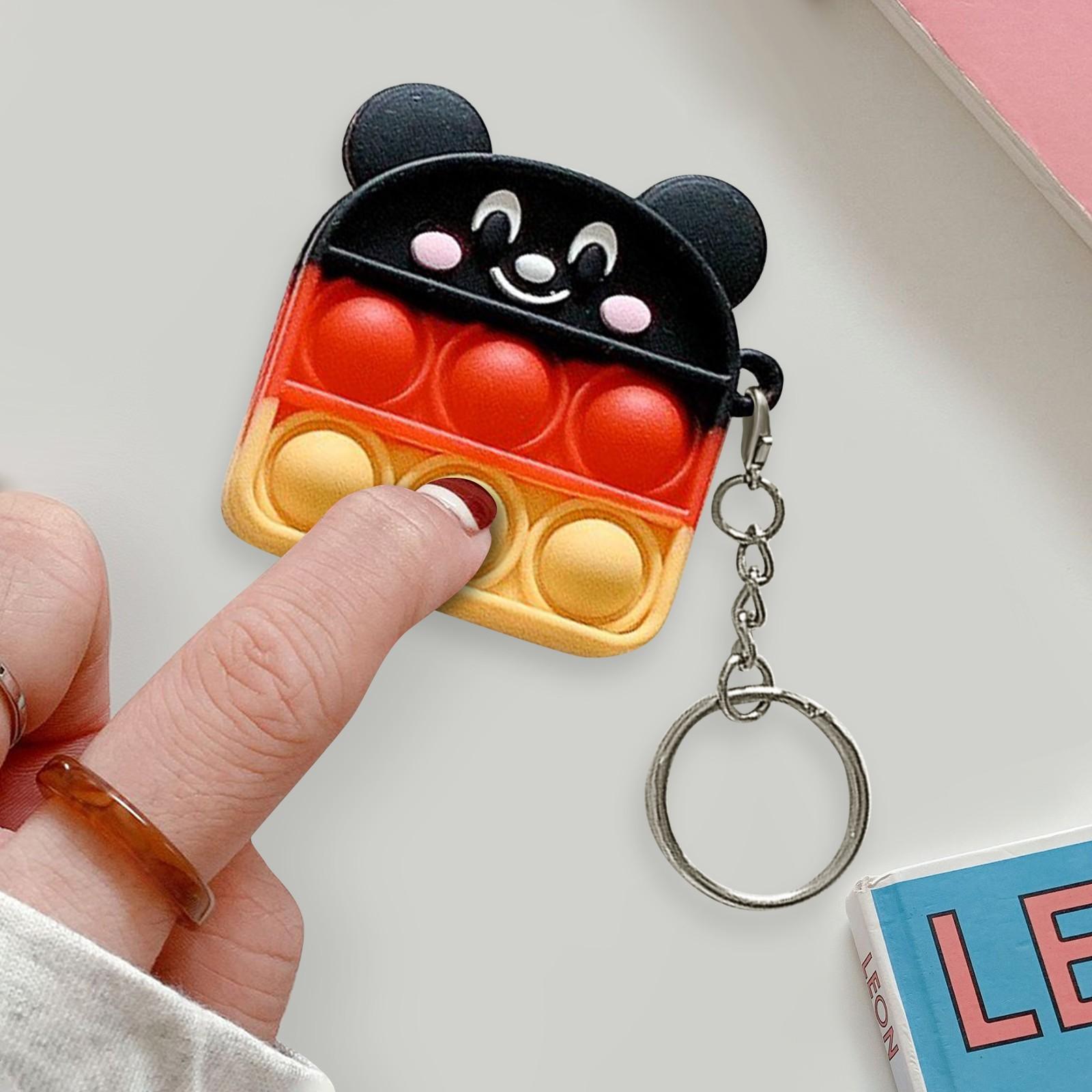 Adult And Child -stress Sensory Toy Push Bubble - Decompression Keychain