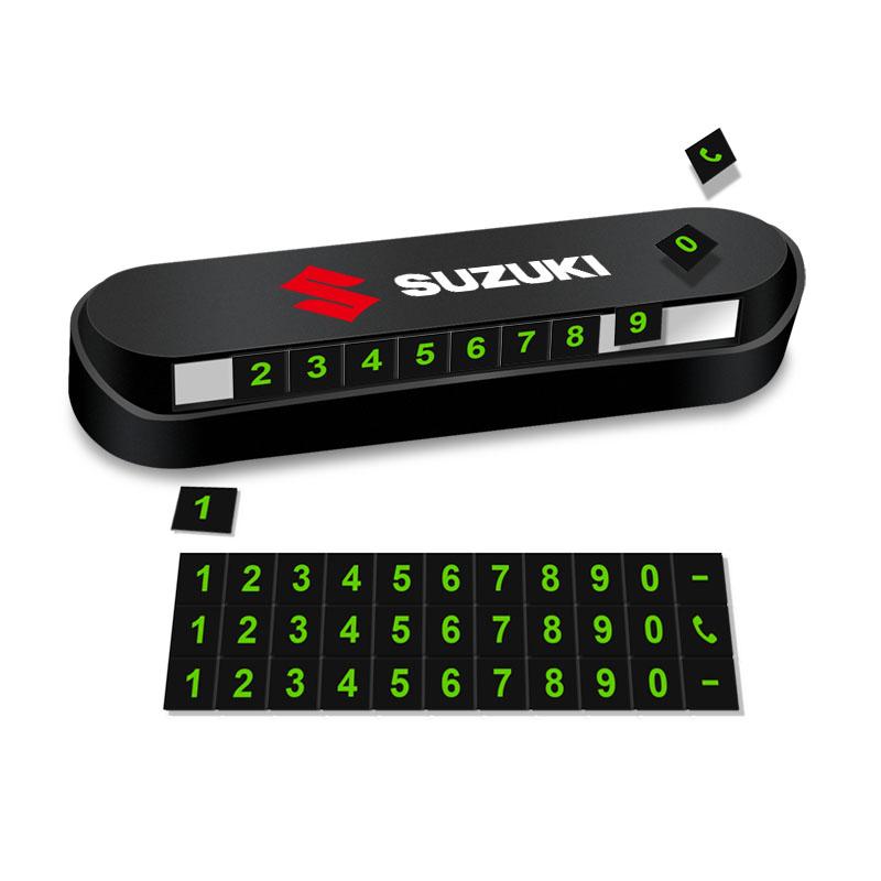 1 ks Nová karta pro dočasné parkování do auta, odznak, styling auta pro Suzuki Swift SX4 Samurai Sport Jimny Grand Vitara Alto GW250 Splash Swace