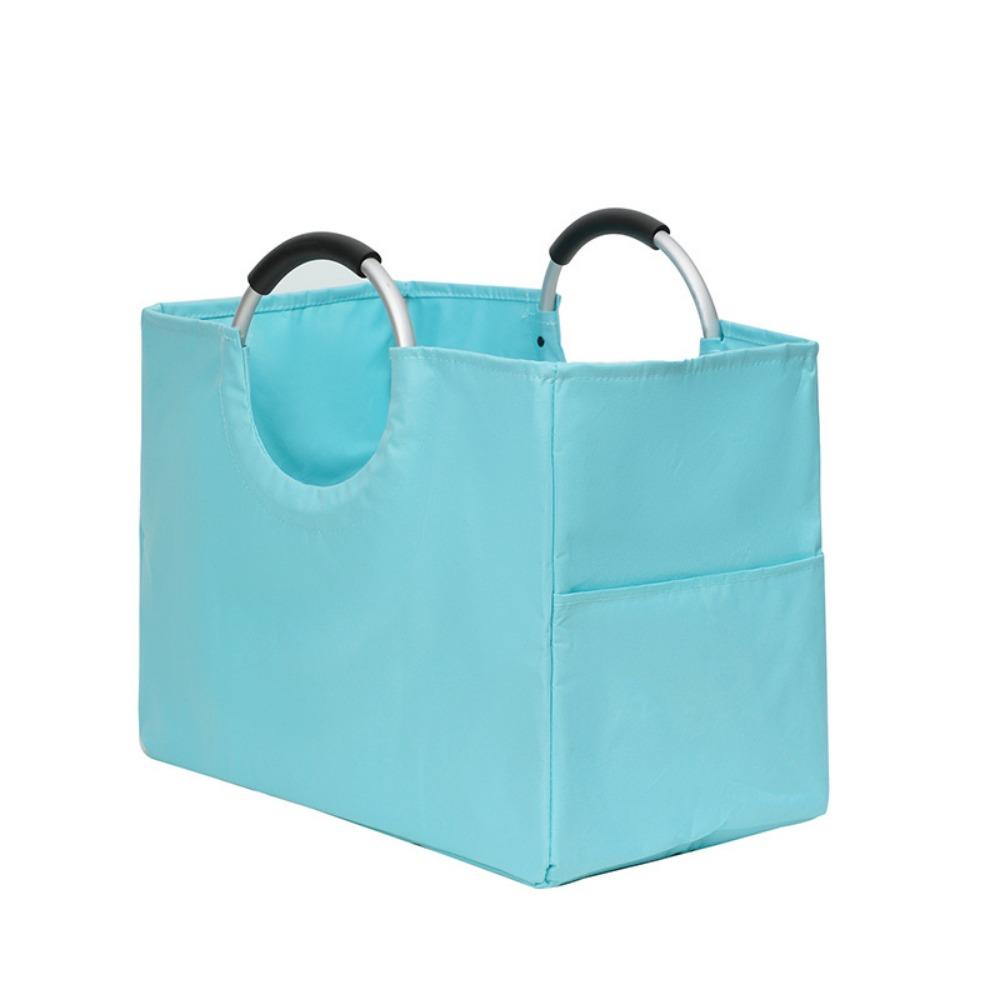 

with Aluminum Handles Tote Bag Multi-functional Storage Brasket Storage Bag Shopping синий