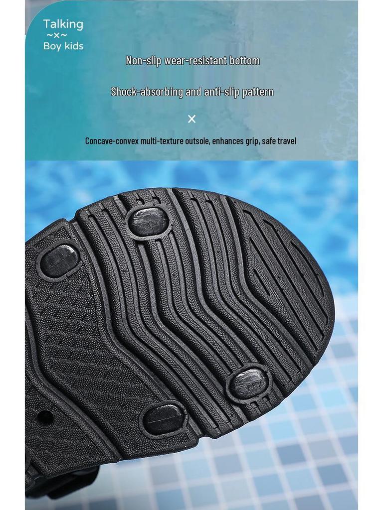 2025 Summer Boys' Quick-Dry Open-Toe Sandals for Elementary Students