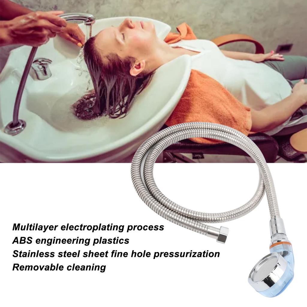Flexibler Shampoo-Becken Sprühschlauch Professionelles Friseursalon Shampoo-Bett Blaues Drucksprühkopf-Set