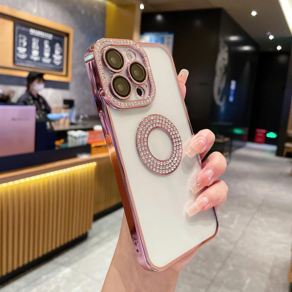 New Electroplated Diamond 12 Anti-fall for IPhone 11 Mobile Phone Case for In for IPhone15 Mobile Phone Case 14pro Advanced