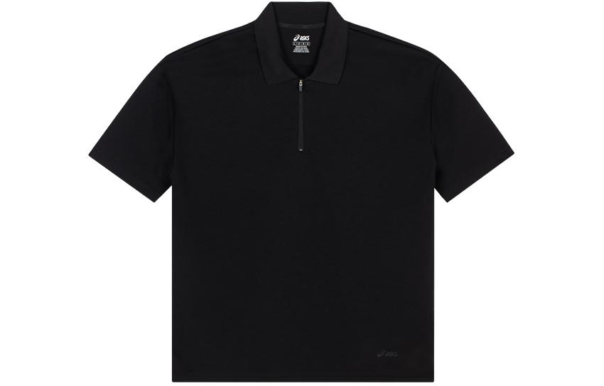 ASICS Polo Shirts Unisex Black Lapel Thin Other 2203A213-001 M