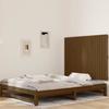 824891 vidaXL Wall-mounted Headboard Honey Brown 127.5x3x90 Cm Solid Pine Wood