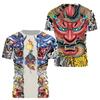 Japanese Samurai 3D Printed T-Shirts Summer Men Women Casual Fashion Oversized Short Sleeve T Shirt Male Tees Tops Man Clothing