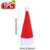1/100pcs Christmas Cutlery Holder Xmas Hat Tableware Bags New Year Party Dinner Table Fork Knife Organizer Decoration Supplies