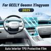Car Interior Center Console Media Dashboard Navigation TPU Protector Film For GEELY Geome XINGYUAN 2025 Car Sticker Accessories