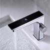 Digital Display LED Bathroom Basin Faucet Brass Black/White Hot Cold Water Sink Mixer Wash Tap Deck Mount Sink Mixer Tap