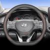 Leather Car Steering Wheel Cover for Hyundai I30 Tucson Ioniq N Grand I10 Elantra I30n I20 Ix35 Palisade Ix20 Kona Santa Fe