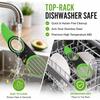 3 In 1 Avocado Slicer Tool with Stainless Steel Pitter, ABS Non-Slip Grip Cutter for Splitting, Pitting and Slicing