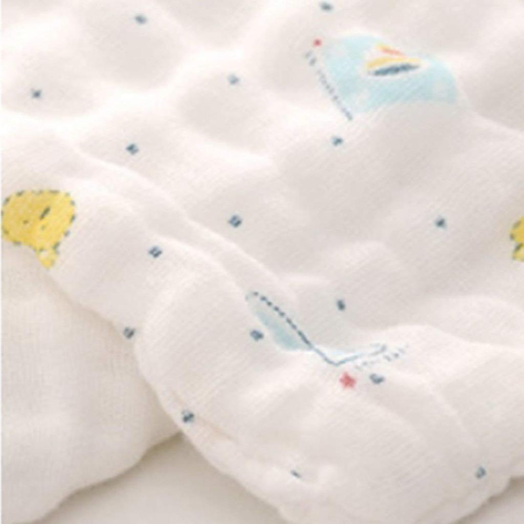 Soft Baby Bath Comfortable for Cute Towel, 6-ply Gauze, Quick-Drying, Absorbent, 100% Cotton, Newborns, Design, Fade-Resistant, Antibacterial,