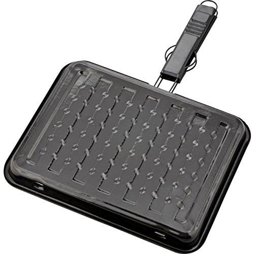 Ceramic fish grill pan, frying pan, charcoal grill, delicious grilling, sandwich grill, non-stick coating, iron, for gas stoves only, direct flame onl