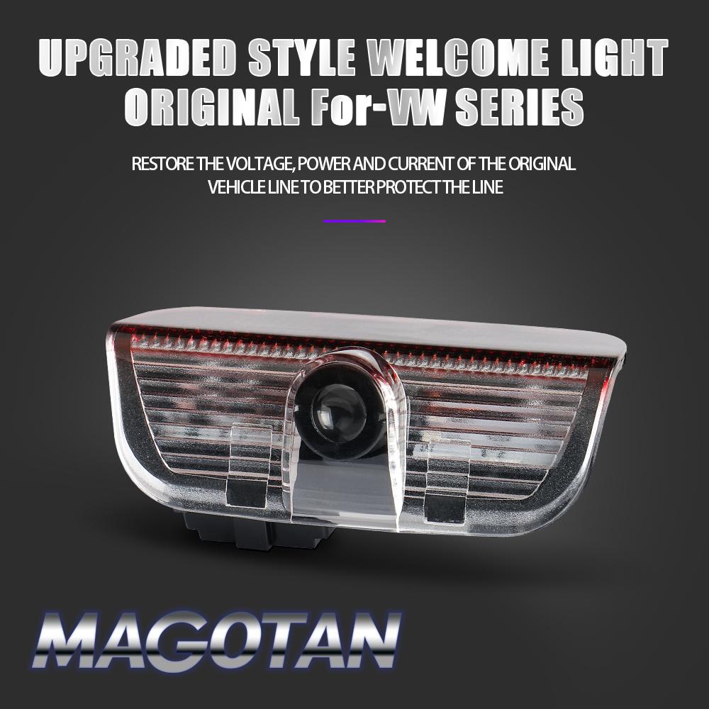 2026 Hot For VOLKSWAGEN VW Car Door Wireless Welcome Lamp For Volkswagen VW New Passat Touareg 2011 Tiguan Golf 2010 Touran PHID