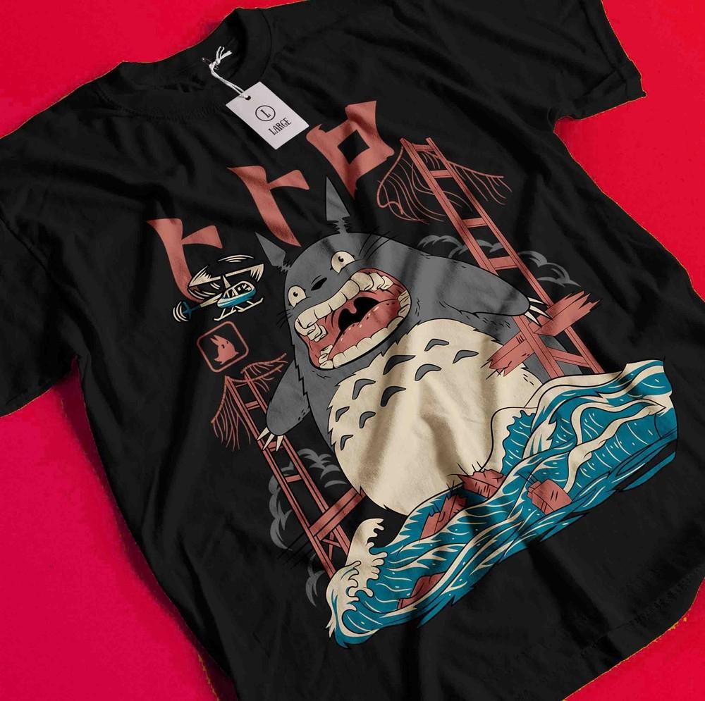 

My Neighbor Totoro T-Shirt Studio Ghibli Spirited Away Anime Gift Shirt All Size BB121 XL