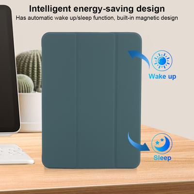 Hülle für iPad 10. Generation 10,9 Zoll 2025 Auto Sleep/Wake Schutz Smart Cover mit weicher Silikonrückseite mit Ständer