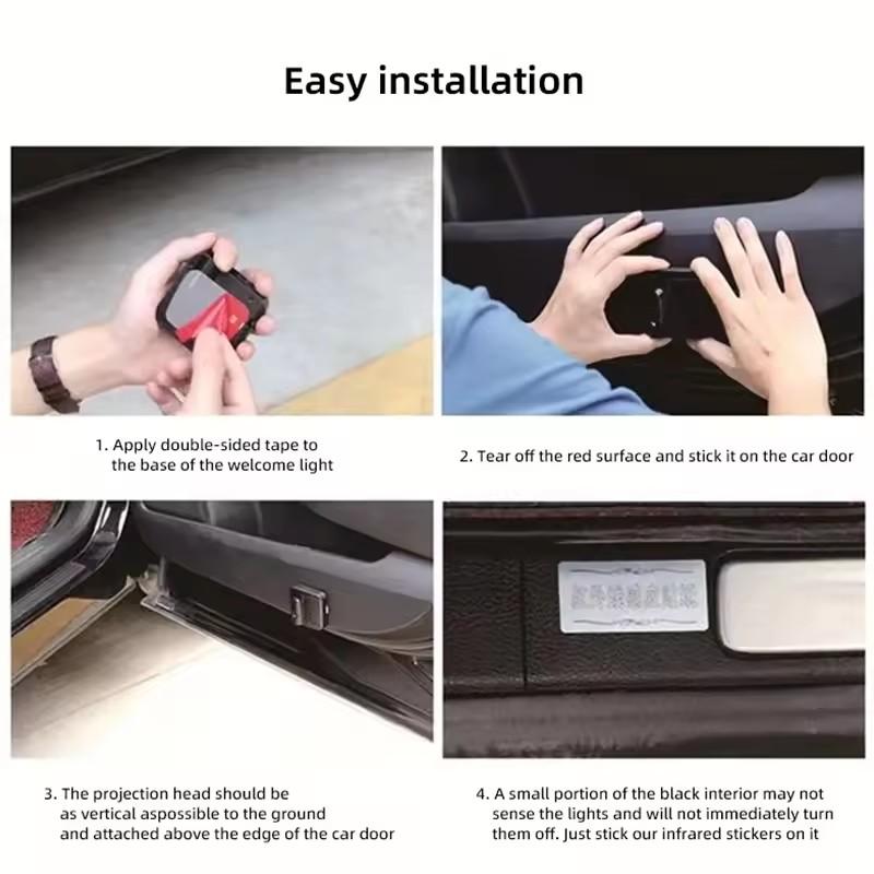 KLYE5 Led HD Car Door Logo Welcome Light Projector Lamps For Ford Taurus Mondeo Focus Mustang Shelby Fiesta Ecosport Escape keychain