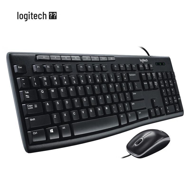 Logitech MK200 Wired Multimedia Keyboard and Mouse Combo