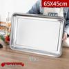 WUHE Stainless Steel Rectangular Deep Serving Tray