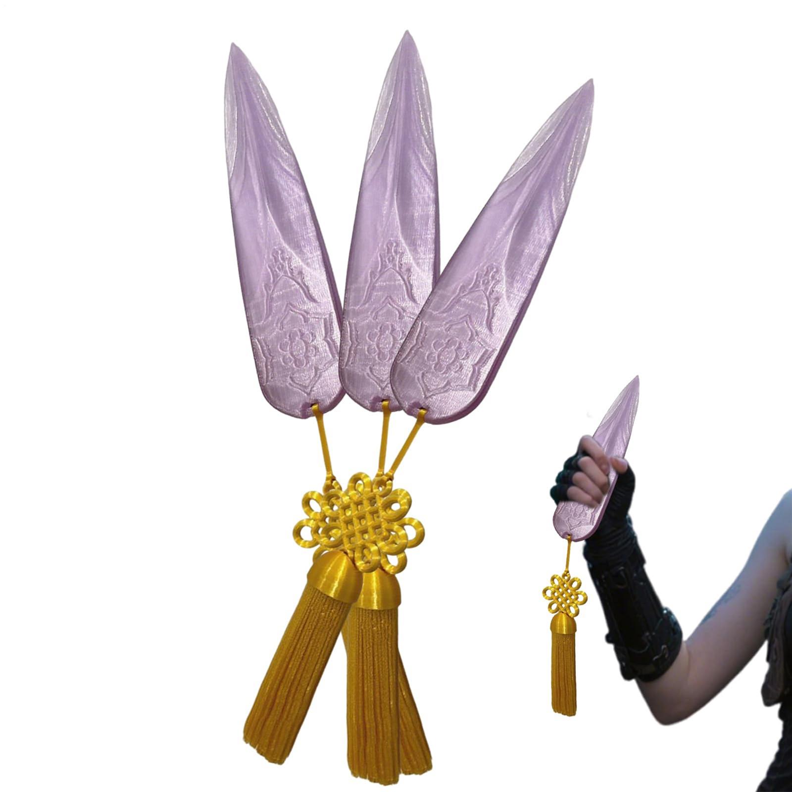 

3D Printing 3 Pieces Props, Daggers, Role Play Weapons, Costume Party Props Accessories For Girls And Women One Size