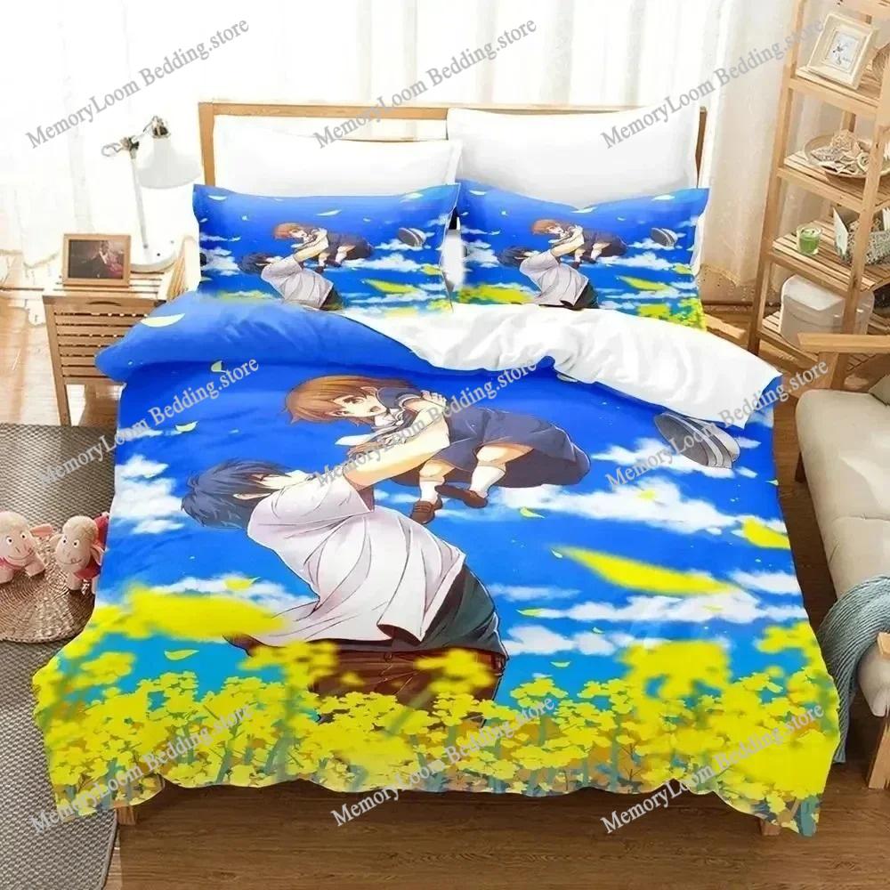 Game Cool CLANNAD Bedding Set Boys Girls Twin/Queen/King Size Duvet Cover Pillowcase Bed Kids Adult Cozy Soft Home Textile