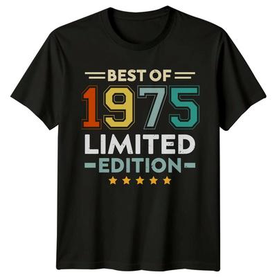 Best Of 1975 Herren T-Shirt 50. Geburtstagsgeschenk Vintage Limited Edition