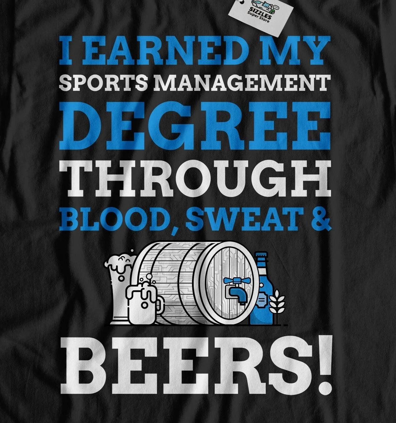 Unisex Funny Sports Management Degree T-Shirt Sport Coaching Graduate Gifts 2XL