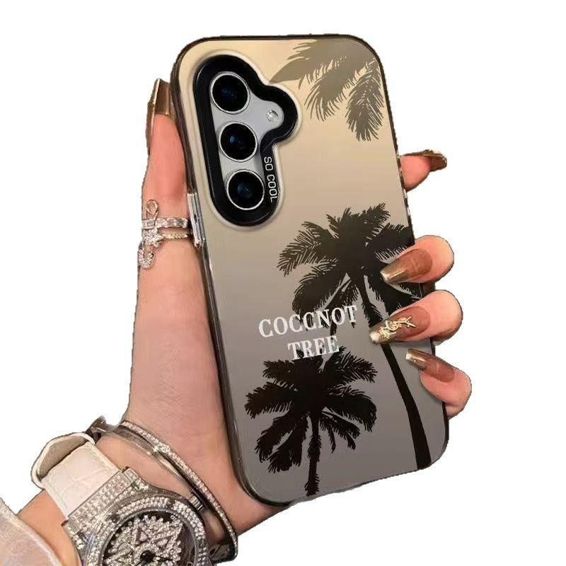 The new coconut tree is suitable for Samsung Galaxy S25 mobile phone case Samsung S24ULTRA foreign trade S22U