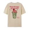 Cute Y2k Aesthetic Matcha Lover Tops Back Print Strawberry Matcha T Shirt Loose Streetwear Graphic Tees Unisex Fashion Clothing