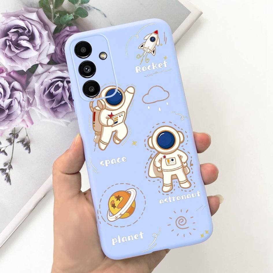 For Samsung A14 5G 2023 Case Lovely Yellow Duck Cat Cartoon Funda For Samsung Galaxy A14 SM-A145F SM-A146B Phone Cover A 14 Etui