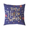 Funda de Almohada de Lino de Halloween Impresión Digital Decoración Festival de Halloween Almohada para Sofá