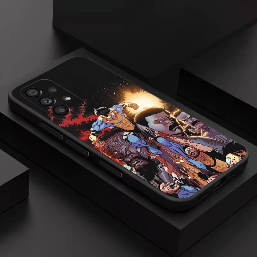 Cartoon I-Invincibles Cool Phone Case For Samsung S 9,10,21,30,22,23,24,25,26,Ultra,Plus,Lite,FE,4,5G Black Soft Case SamsungS30Plus