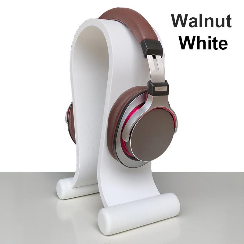 

Universal Walnut Wood Headphone Stand Solid Wood Earphone Hanger Headset Holder Display Shelf for Gaming Headphones Accessories