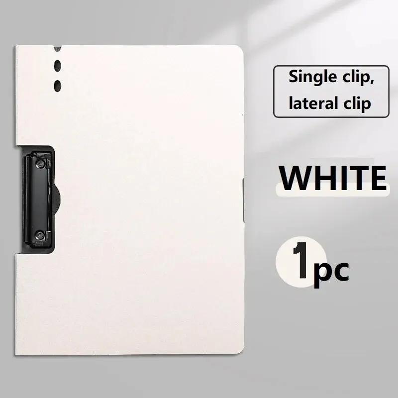 

1pc A4 File Folders, Documents Organizer, Clipboard With Cover, A4 Paper Folder For Business & School, Stationery & Office Suppl белый