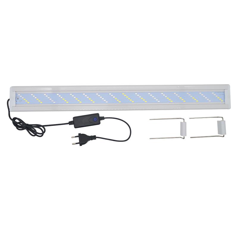 Super Jasná Lampa LED Světlo pro Akvárium pro Růst Vodních Rostlin Akvarijní Nádrž Rozšiřitelný Klip RGB Vodotěsná Lampa 220-240V 20~70CM