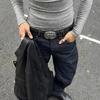 Classical Engraved Waist Strap With Metal Hardware Press Buckles Waistband For Women Men Western Styles Waist Decoration
