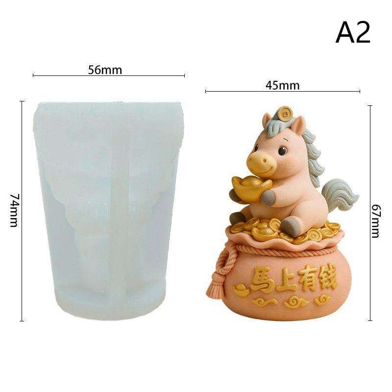 

Cute Cartoon Flowers Animals Silicone Molds Aroma Plaster Soap Candle Mould Jelly Pudding Chocolate Cake Decoration Mold