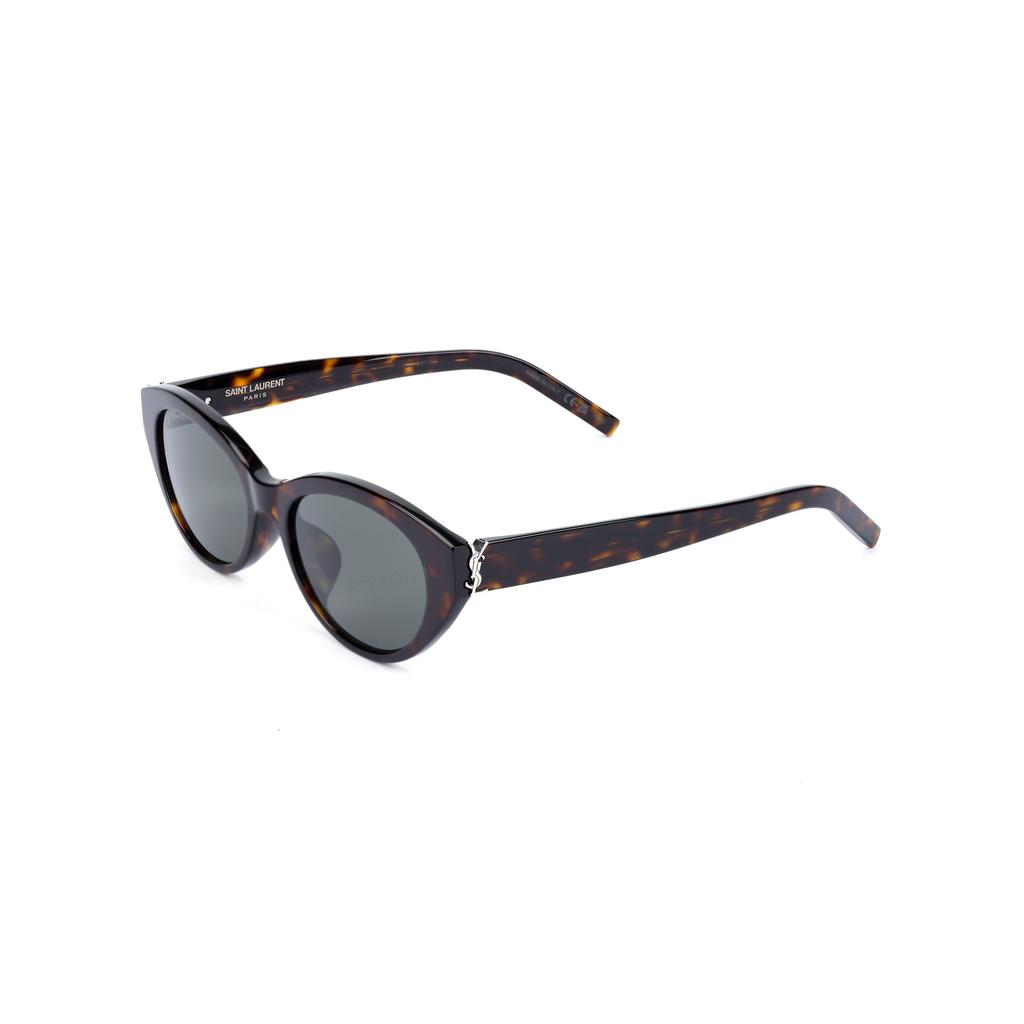 Saint Laurent Cassandre Hinge Oval Sunglasses Women Sunglasses Tortoise SL-M148/F-002