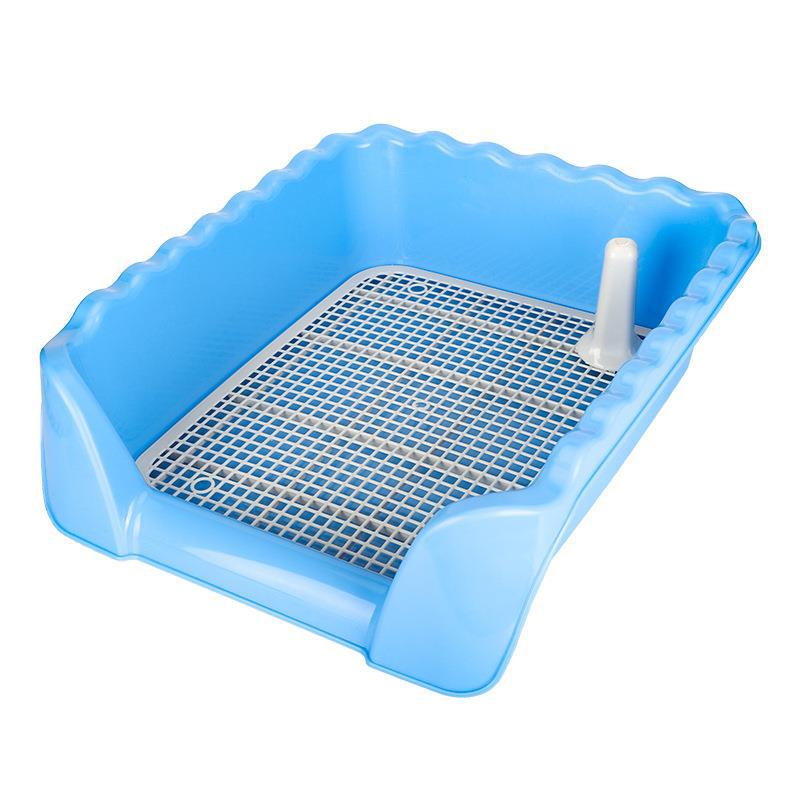 Toilettes pour chien Clôture haute Anti-éclaboussures d'urine Démontage Nettoyage facile Pot pour chien Urinoir pour chien de compagnie surdimensionné Toilettes pour chien